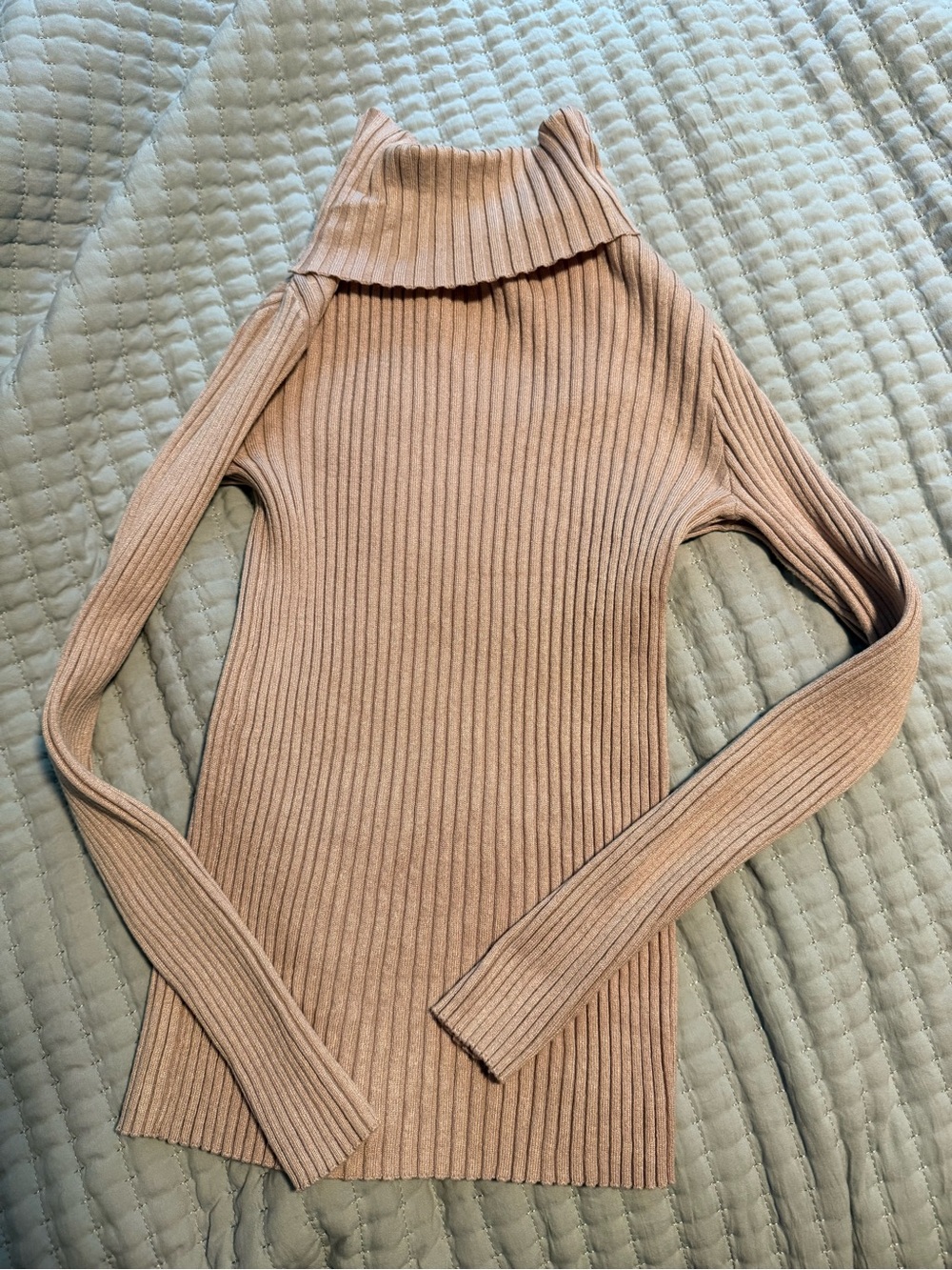Kendall & Kylie Ribbed Turtleneck Sweater
